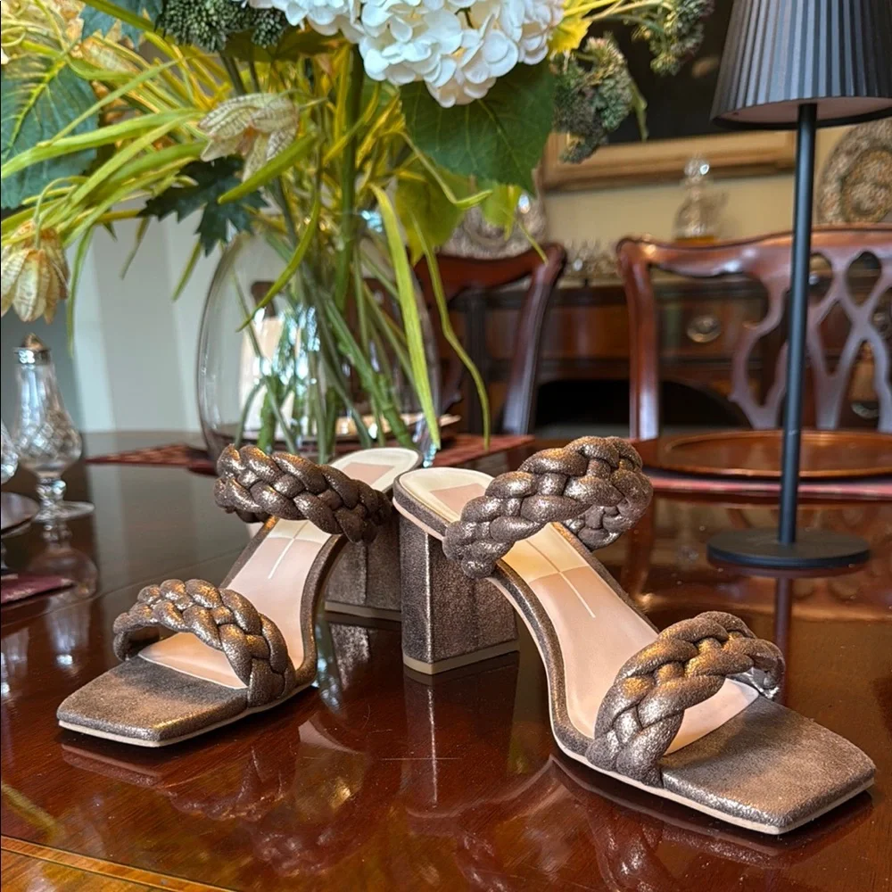 Dolce Vita Brown Heeled Sandals - Picture 1 of 16